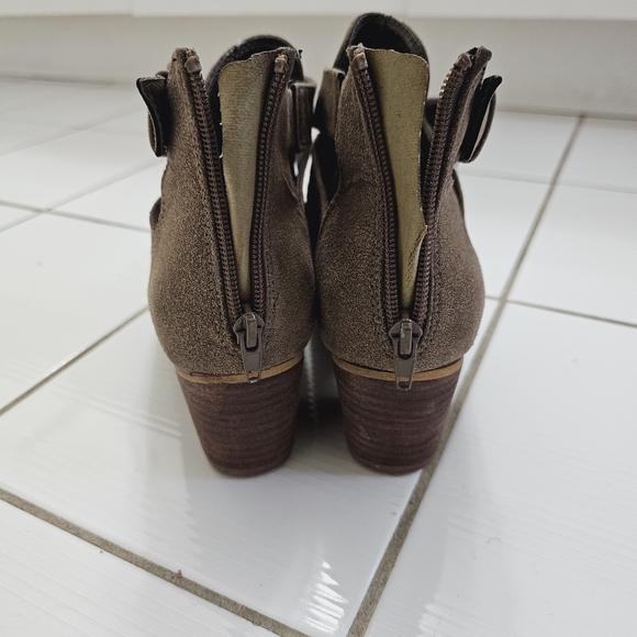 Harlow Suede Fall Ankle booties Green Sz US 9 - Picture 4 of 11